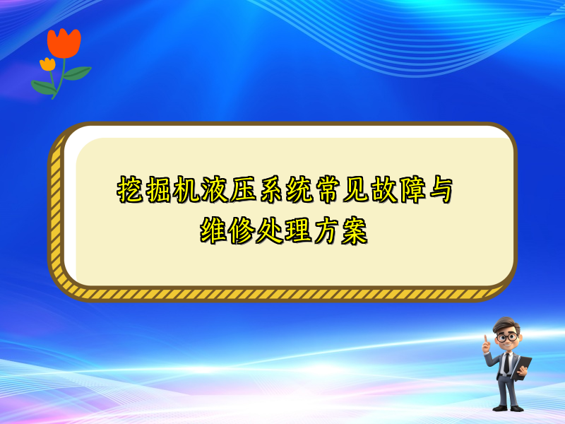 挖掘机液压系统常见故障与维修处理方案