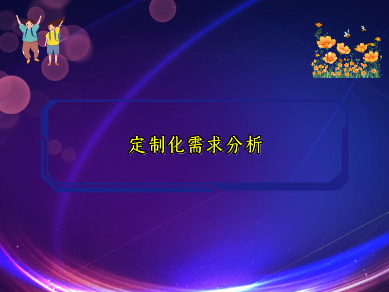 定制化需求分析